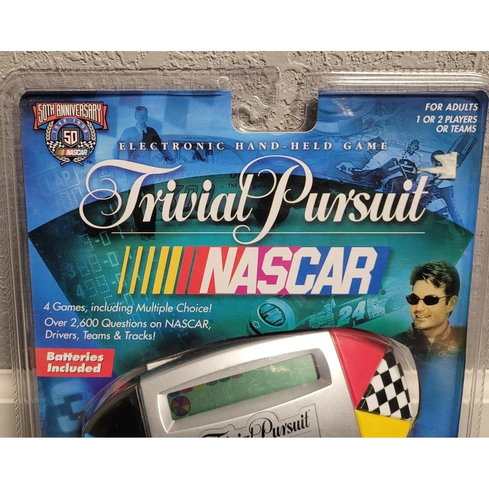 Nascar Trivial Pursuit Electronic Hand-Held Game (1998) Parker Brothers